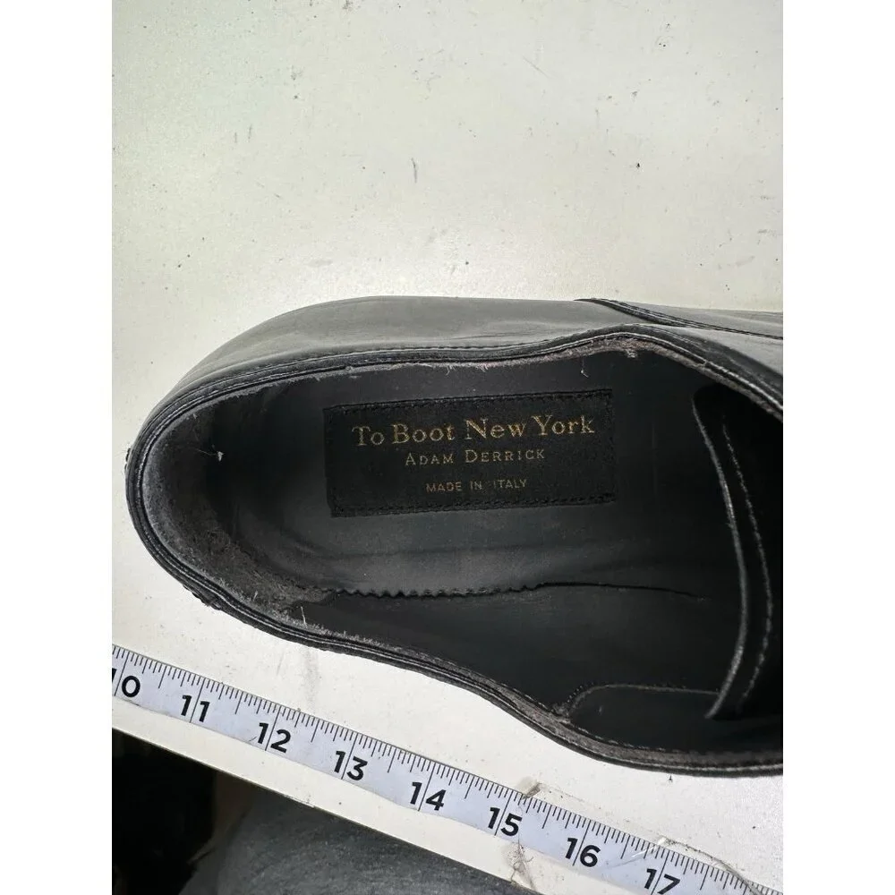 To Boot New York Adam Derrick Black Wingtip Brogue Oxford Shoes Mens Size 9